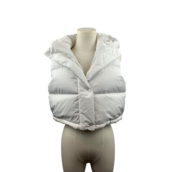 Lululemon Detachable Hooded Puffer Vest White Womens Outerwear - Picture 1 of 13